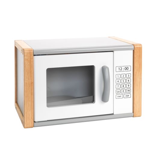 Excellerations® Sustainably Harvested Rubberwood Modern Microwave