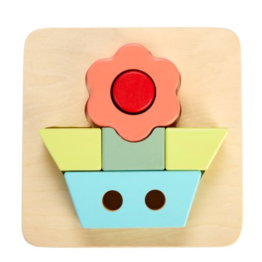 Excellerations® Sustainably Harvested Rubberwood Flower Puzzle