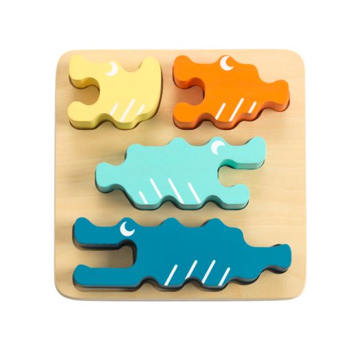 Excellerations® Sustainably Harvested Rubberwood Crocodile Puzzle