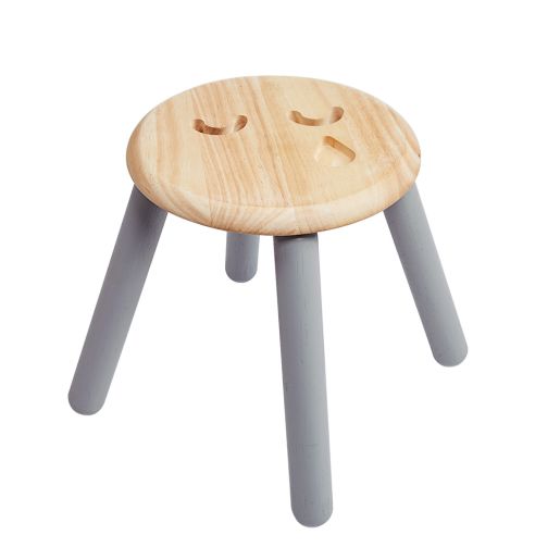 Excellerations® Sustainably Harvested Rubber Wood Emotions Stool - Sad