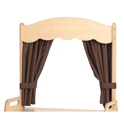 Theatre Add-on with Taupe Curtains