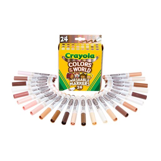 Crayola® Colors of the World Washable Markers - 24 Packs