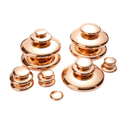 Sensory Mirrored Stacking Pebbles Bronze - 20 Pack