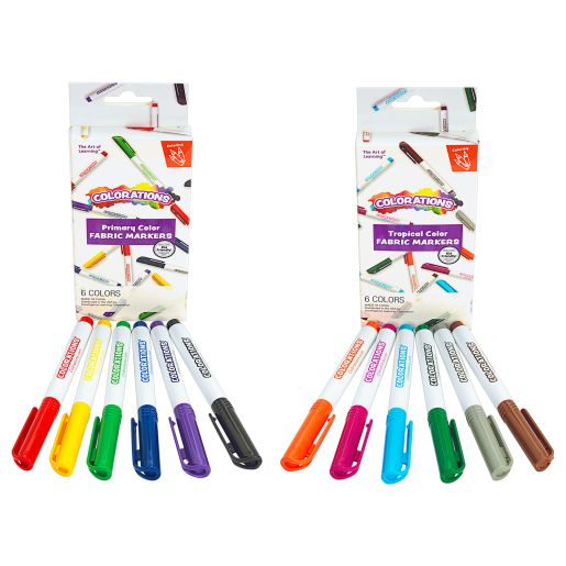 Colorations® Fabric Markers - Set of 12 Colors