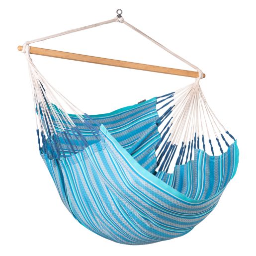 100% Organic Cotton Kingsize Hammock Chair - Habana Azure