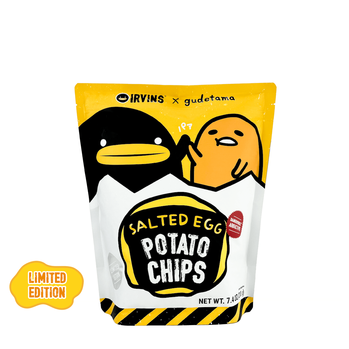 IRVINS X Gudetama Salted Egg Potato Chips (210g)