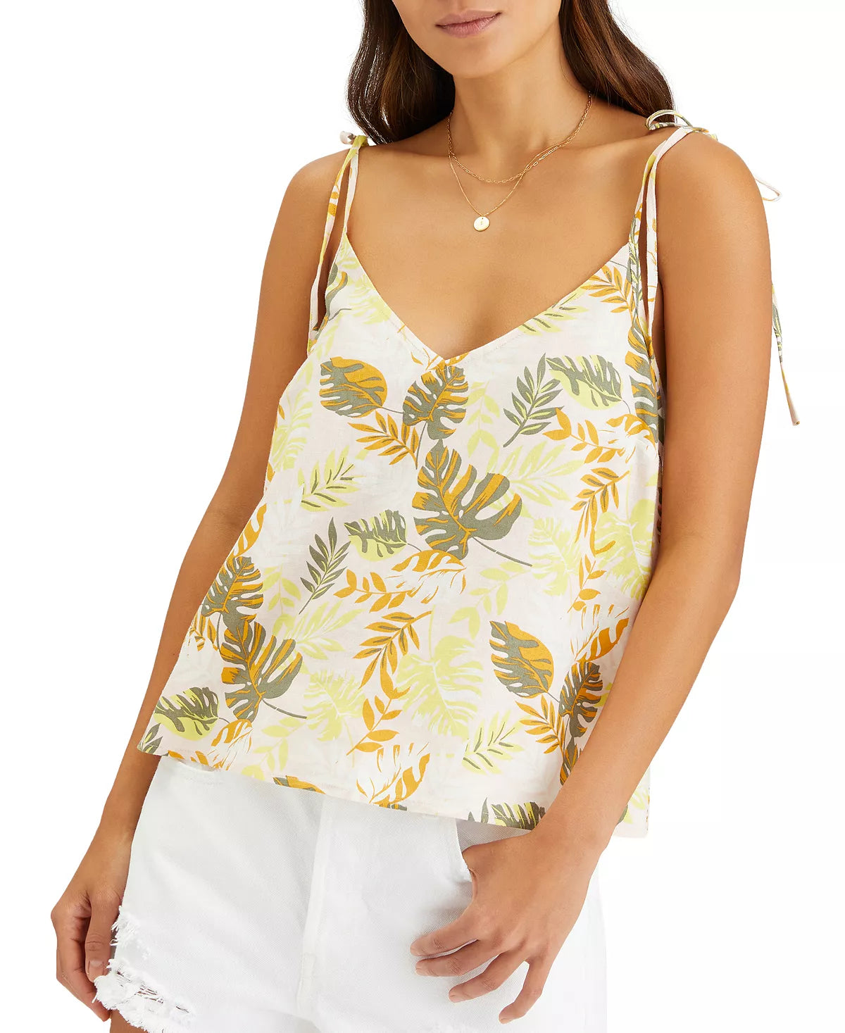 Printed Tie Shoulder Swing Top - XL