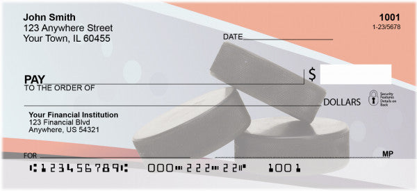 Hockey Pucks Personal Checks