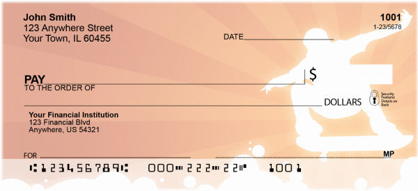 Hot Skateboarding Personal Checks