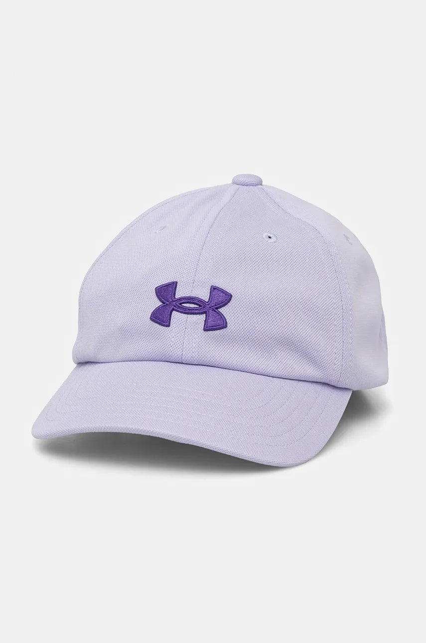 Otroška baseball kapa Under Armour vijolična barva