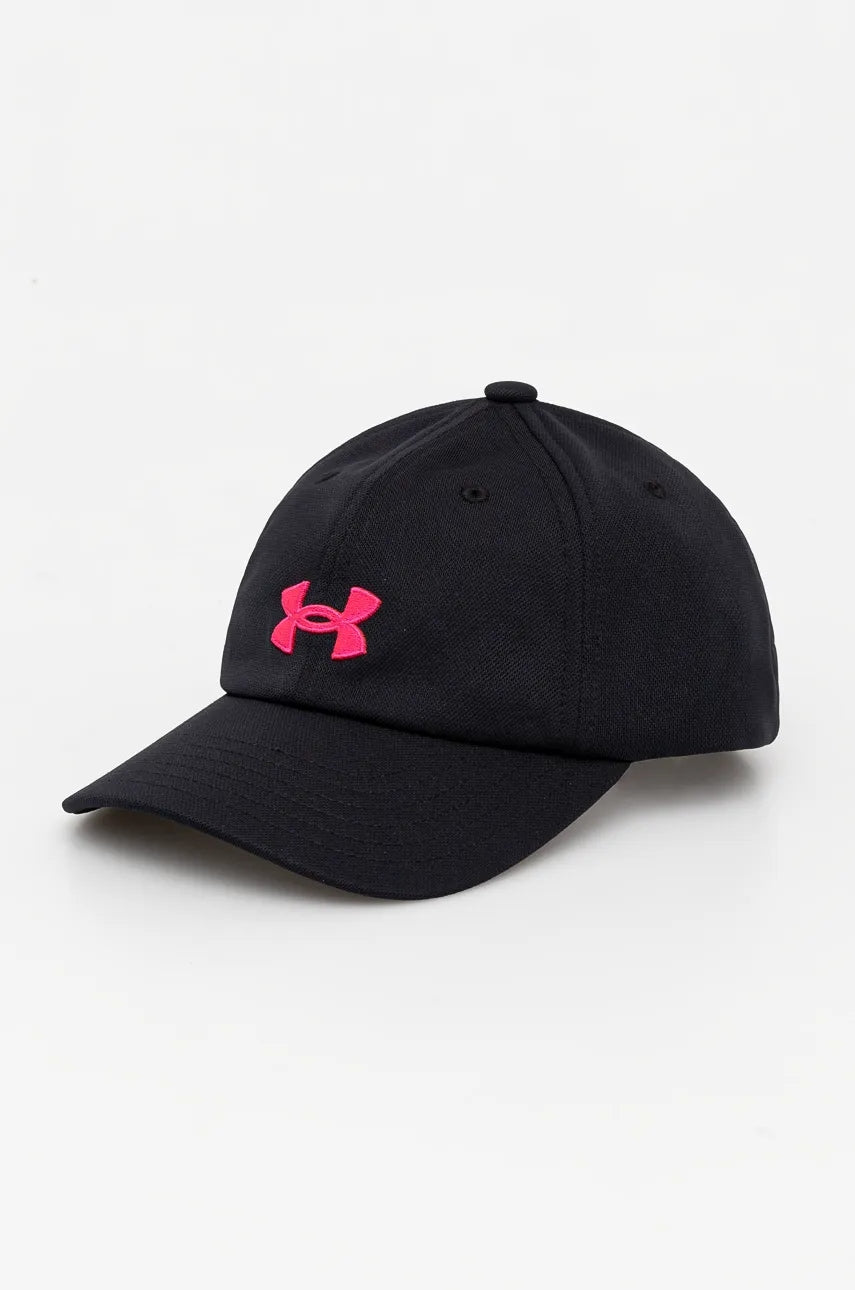 Otroška baseball kapa Under Armour črna barva