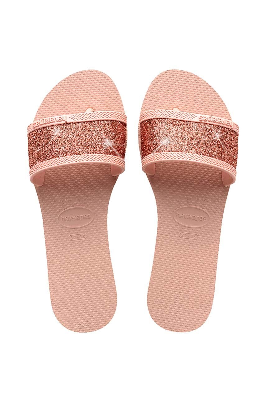 Natikače Havaianas YOU ANGRA GLITTER za žene, boja: ružičasta, 4148294.0076