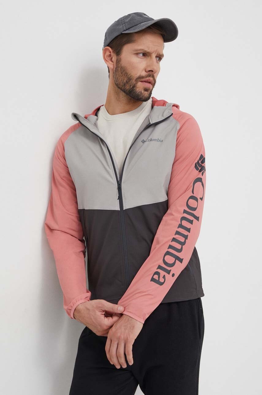 Vodoodporna jakna Columbia Panther Creek moška, črna barva