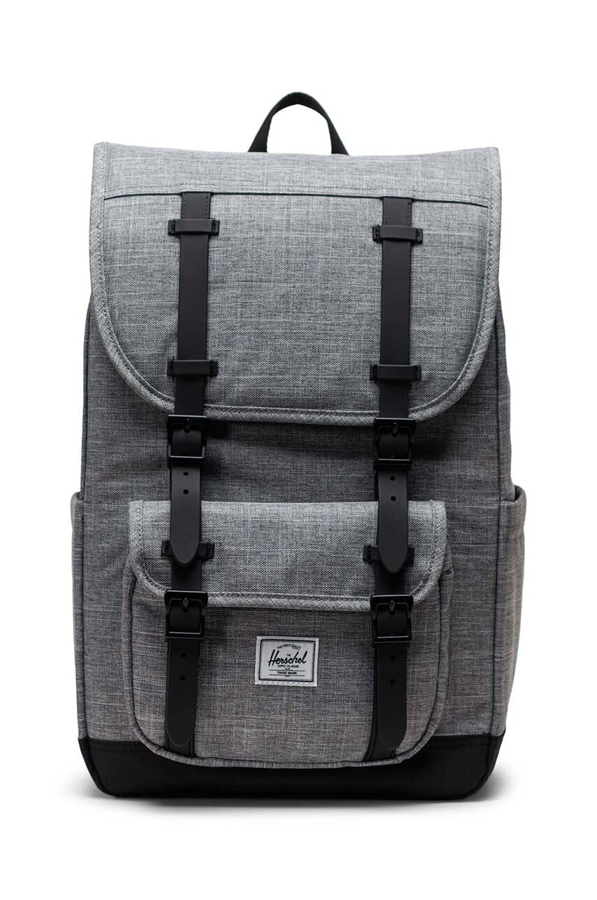 Nahrbtnik Herschel 11391-00919-OS Little America Mid Backpack siva barva