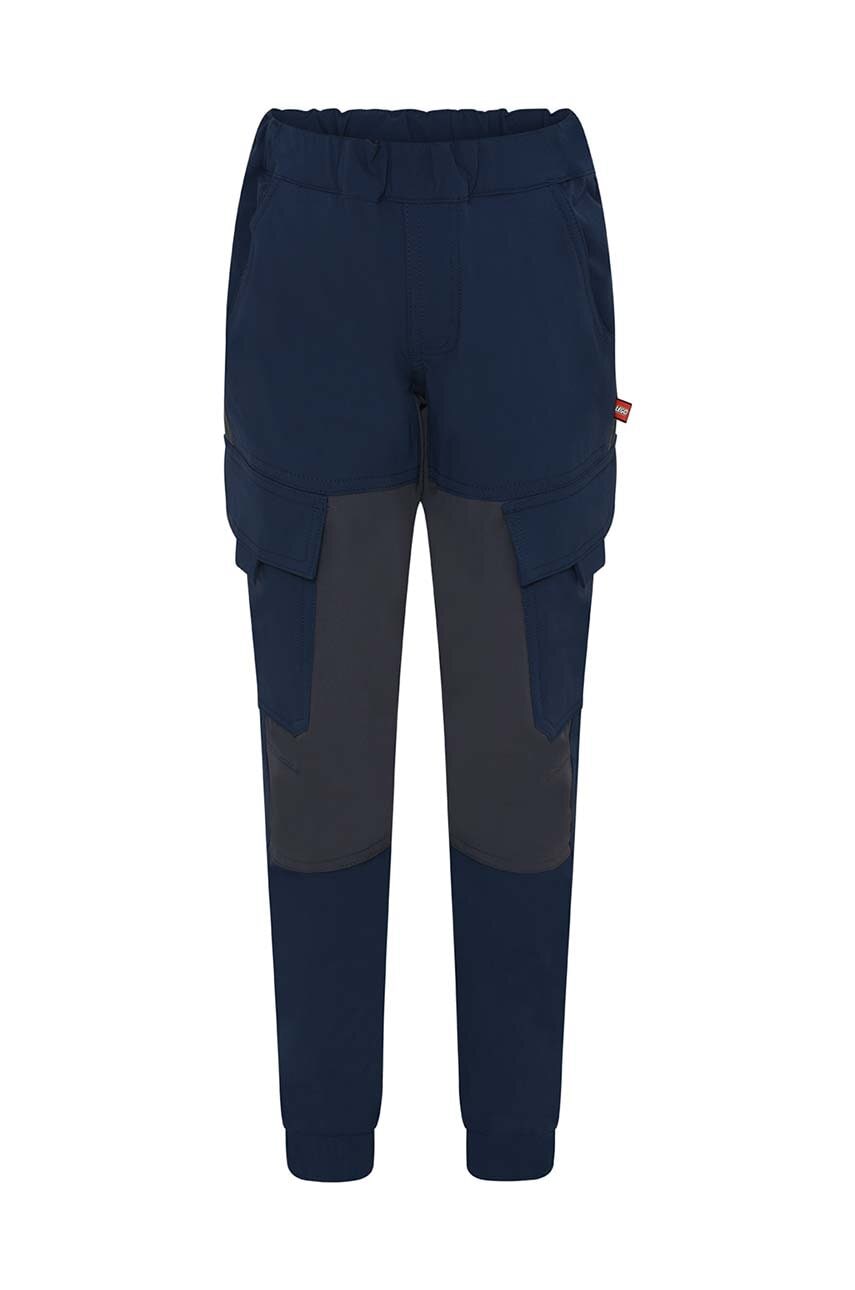 Dječji donji dio trenirke Lego boja: tamno plava, glatki materijal