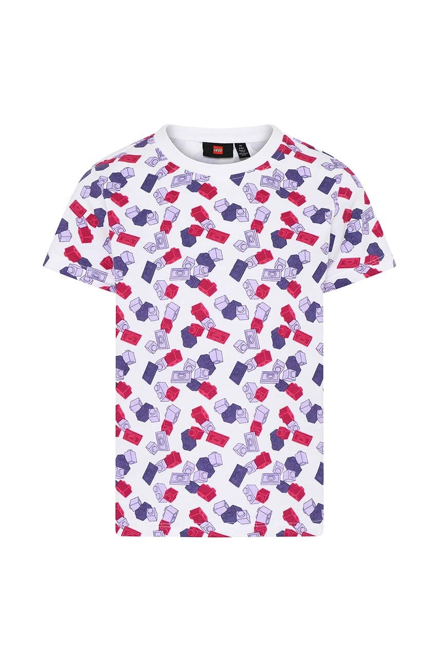 Otroška kratka majica Lego vijolična barva