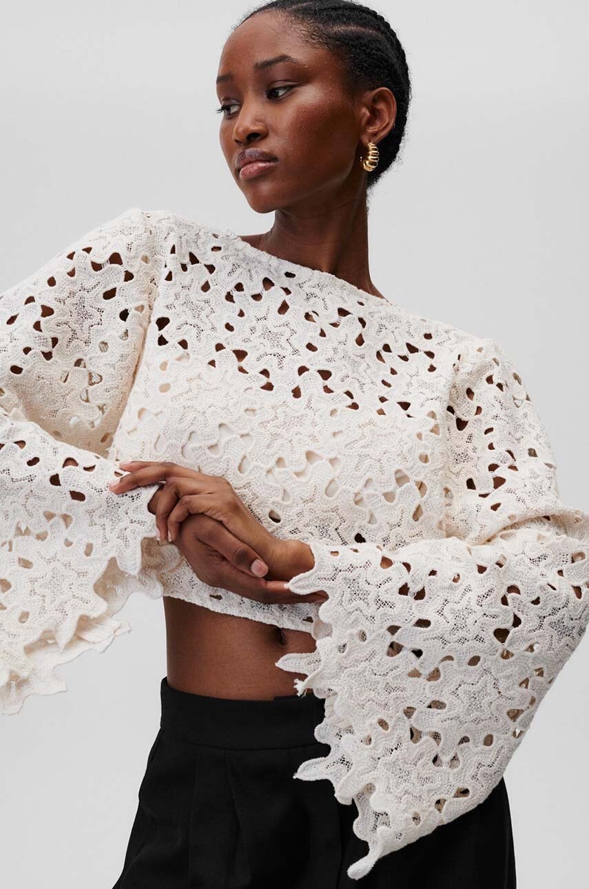 Bombažna majica Undress Code Iris ženska, bela barva