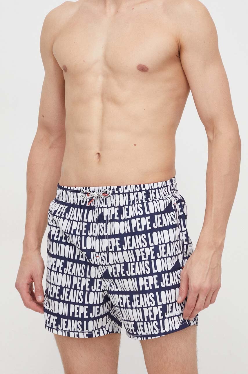 Kratke hlače za kupanje Pepe Jeans AO LOGO SWIMSHORT boja: tamno plava, PMB10384