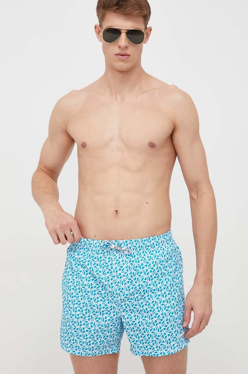 Kratke hlače za kupanje Pepe Jeans P PRINT SWIMSHORT boja: tirkizna, PMB10394