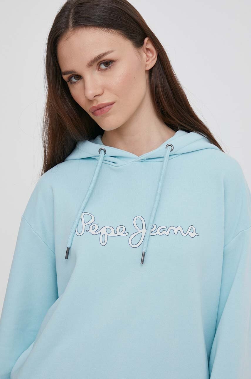 Dukserica Pepe Jeans Lana HOODIE za žene, s kapuljačom, s tiskom, PL581440