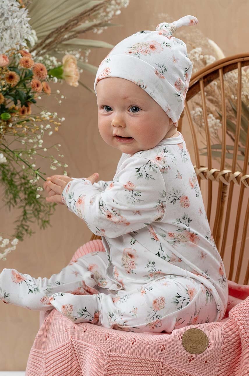 Dječja kapa Jamiks MALENE boja: bijela, od tanke pletenine