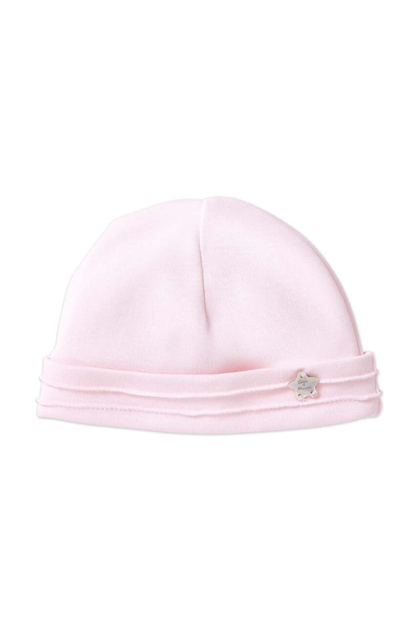 Pamučna kapa za bebe Tartine et Chocolat boja: ružičasta, od tanke pletenine, pamučna