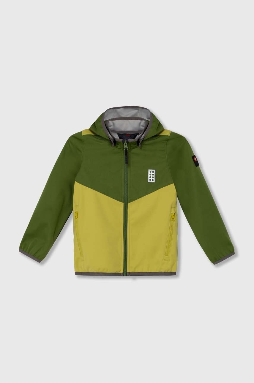 Otroška jakna Lego 8.000 mm zelena barva