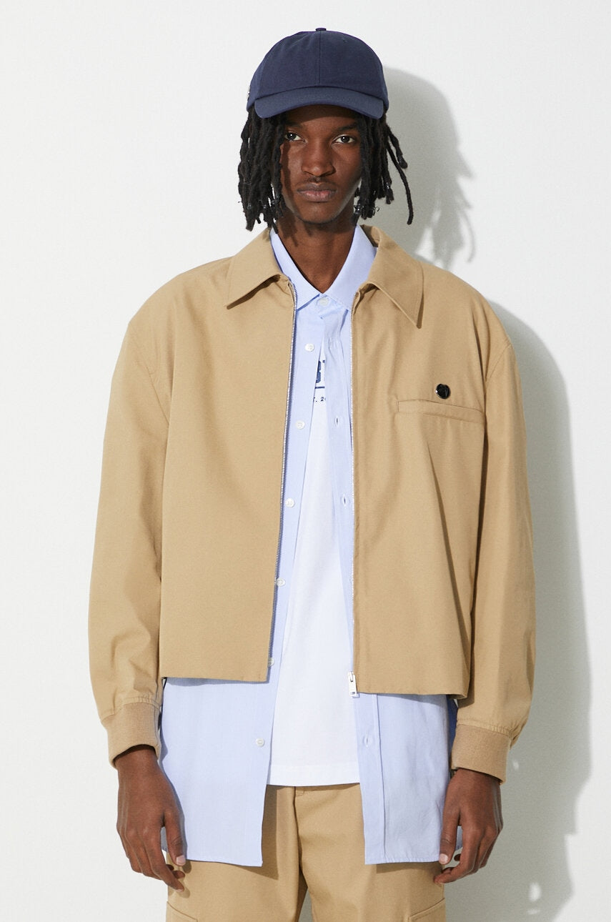 Jakna AMBUSH Sponge Mix Jacket moška, bež barva, BMEM001S24FAB