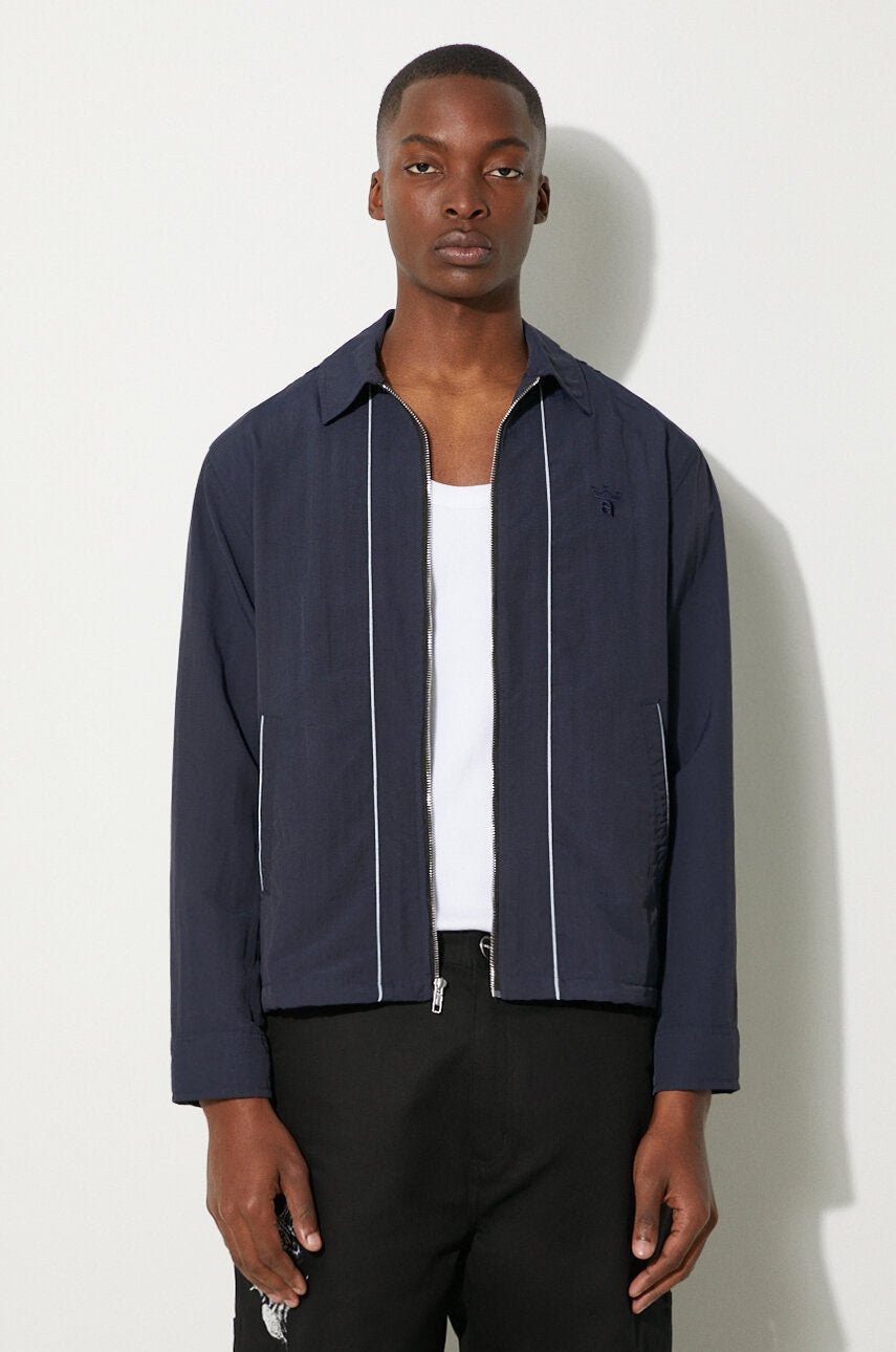 Jakna Awake NY Classic Logo Coaches Jacket moška, mornarsko modra barva, SP24-OT002
