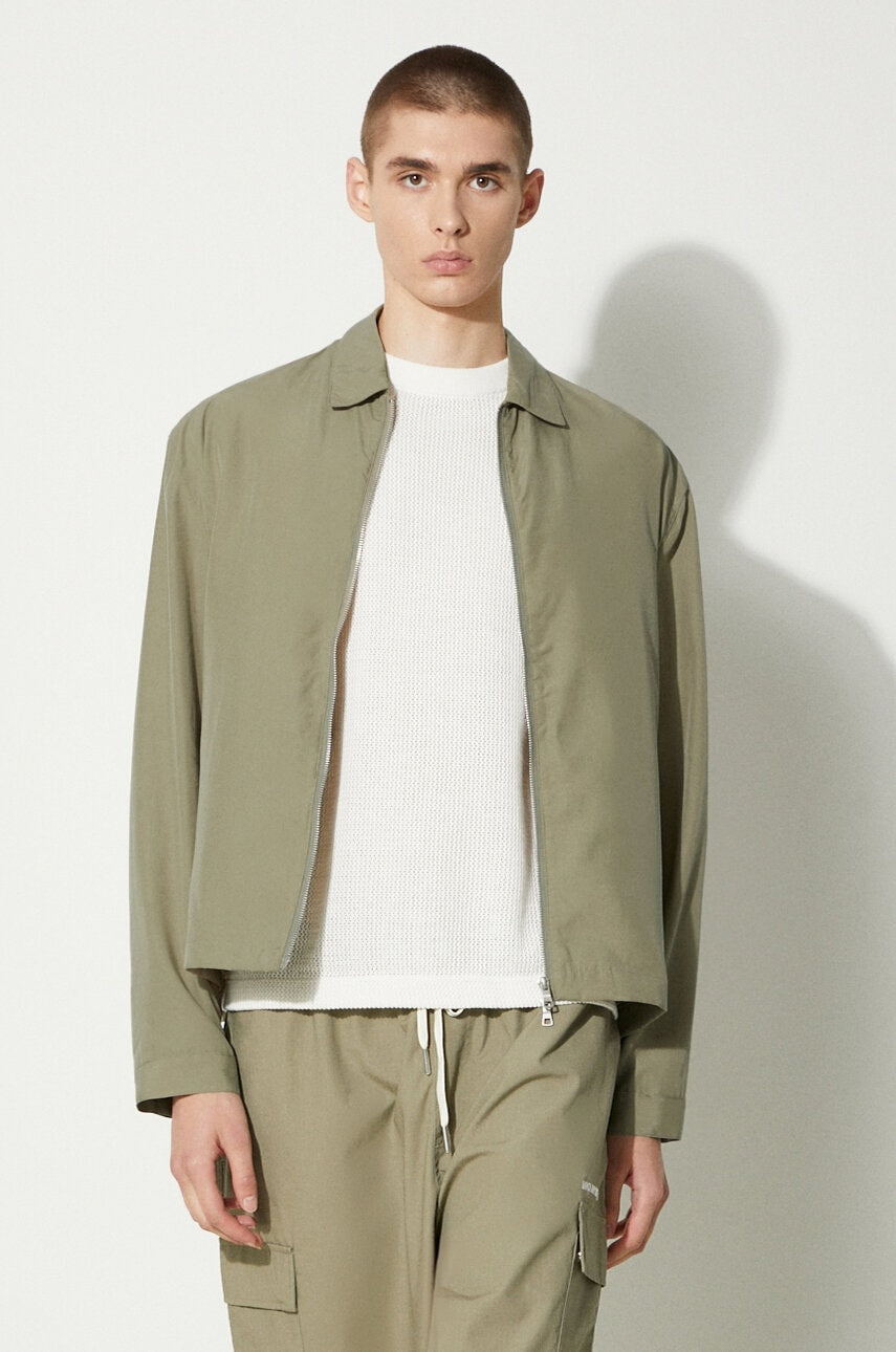 Jakna MKI MIYUKI ZOKU Tencel Rider Jacket moška, črna barva, TENCEL.RIDER.JACKET