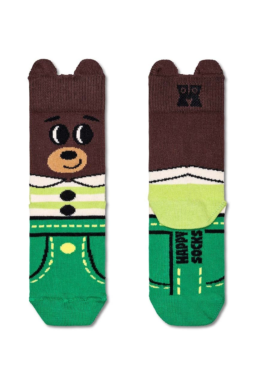 Otroške nogavice Happy Socks Kids Bear Sock rjava barva