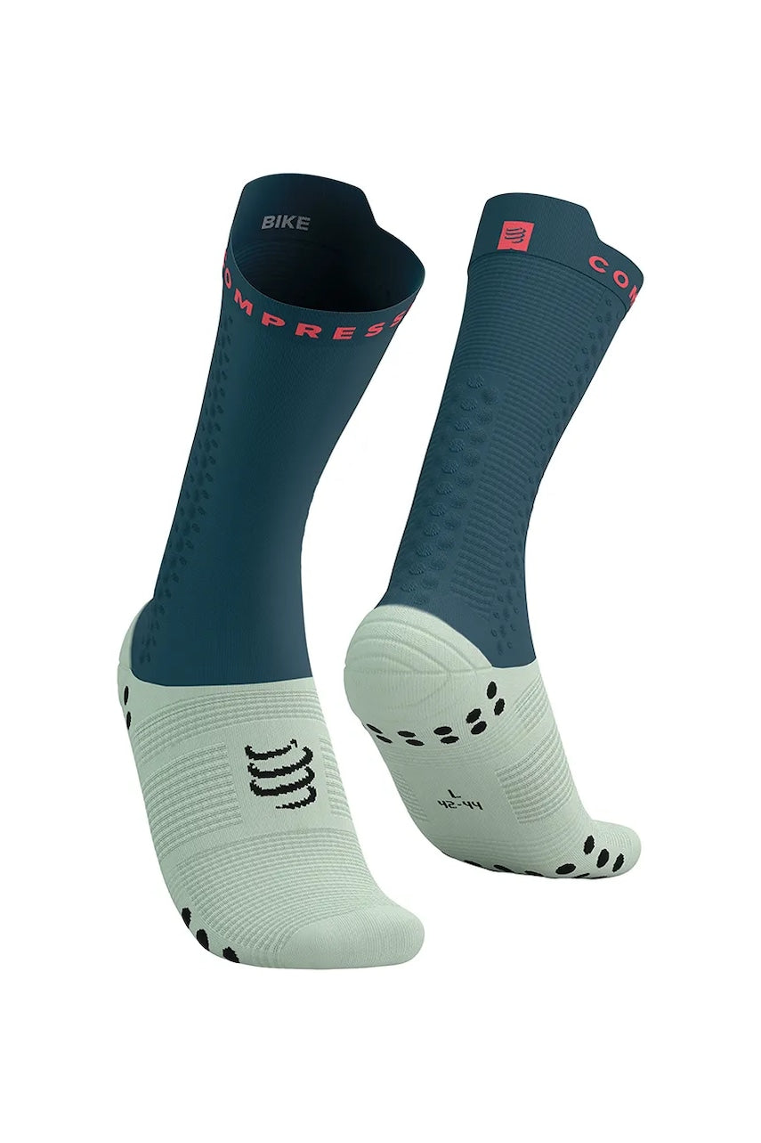 Nogavice Compressport Pro Racing Socks v4.0 Bike mornarsko modra barva, XU00049B