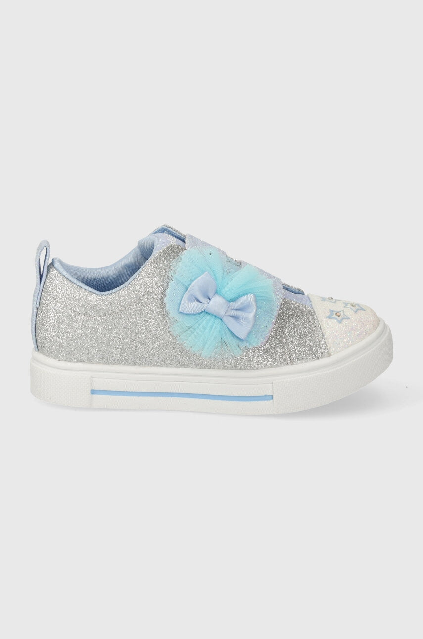 Dječje tenisice Skechers TWINKLE SPARKS GLITTER GEMS boja: srebrna