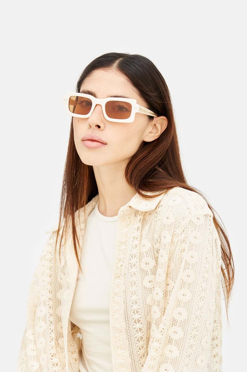 Sončna očala Marni Lake Vostok Panna ženska, bež barva, EYMRN00004.003.SIN