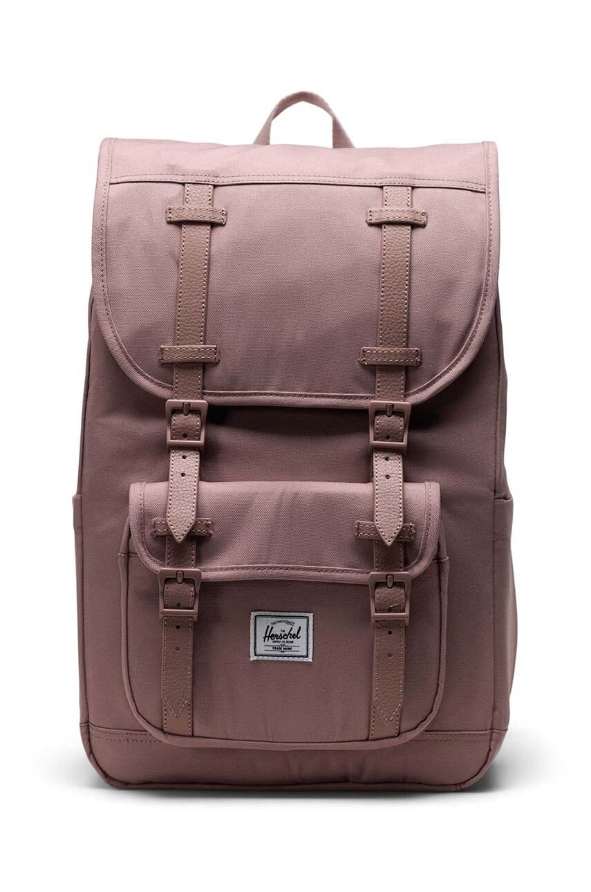 Ruksak Herschel Little America™ Mid Backpack boja: ružičasta, veliki, bez uzorka