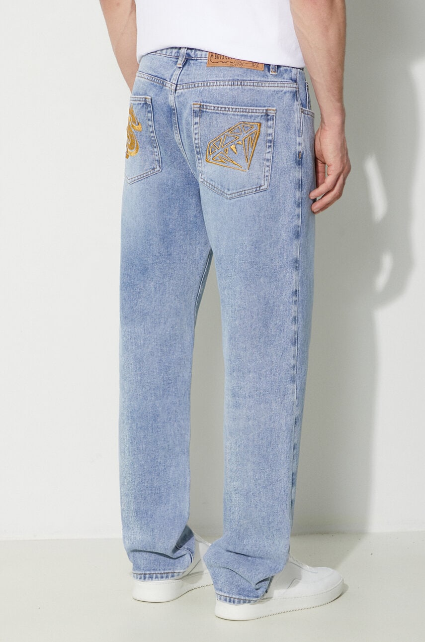 Traperice Billionaire Boys Club Diamond & Dollar Embroidered Denim za muškarce, B24152