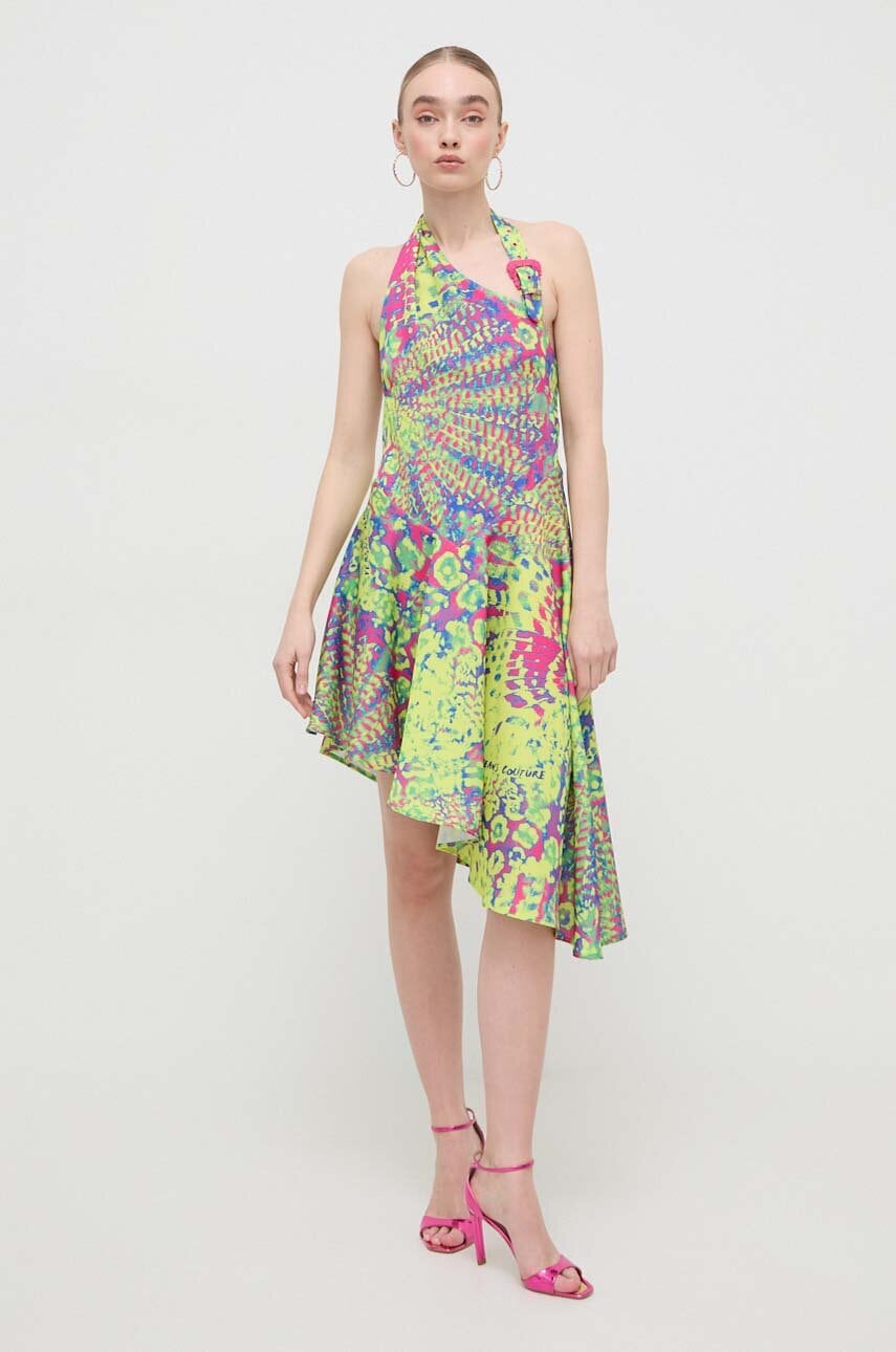 Haljina Versace Jeans Couture mini, širi se prema dolje