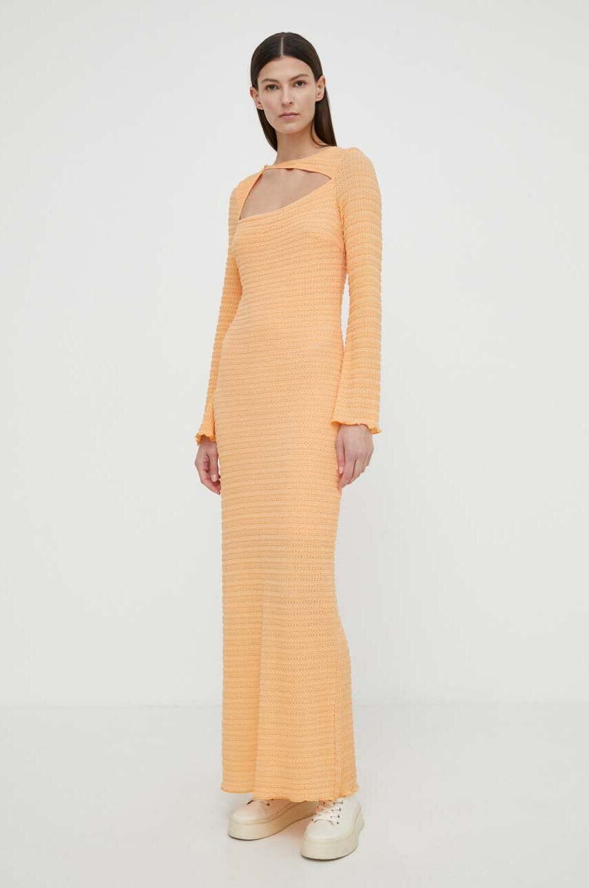 Obleka Résumé AriaRS Dress oranžna barva, 20481120
