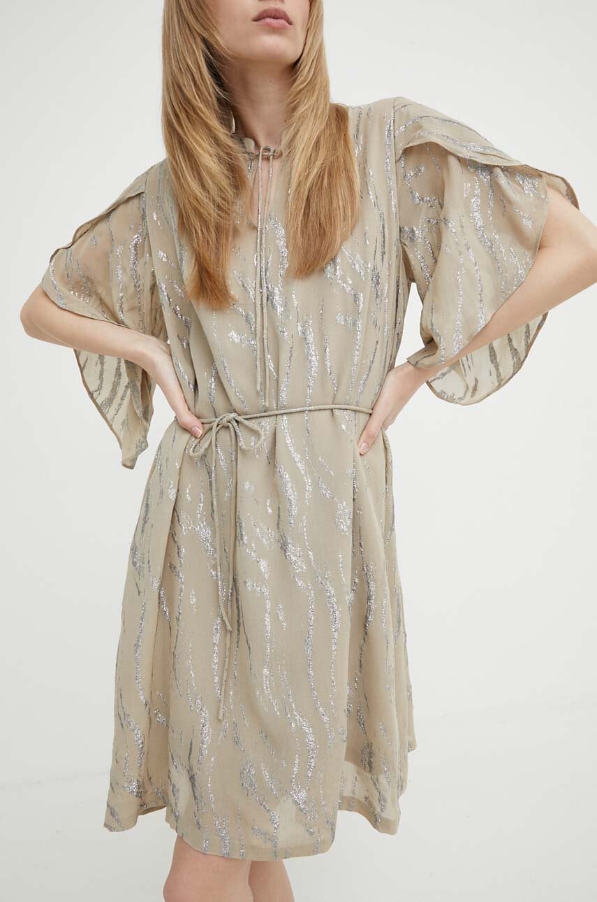 Obleka Bruuns Bazaar OdiaBBParez dress bež barva, BBW3953