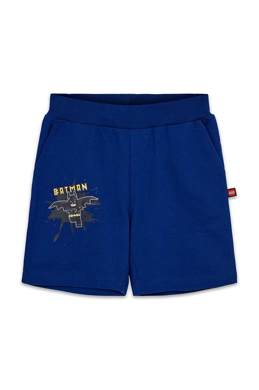 Otroške bombažne kratke hlače Lego mornarsko modra barva