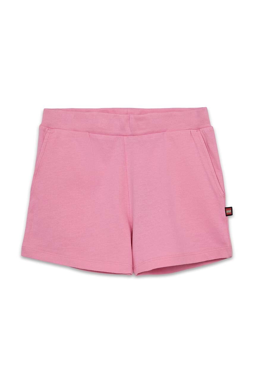 Otroške bombažne kratke hlače Lego roza barva