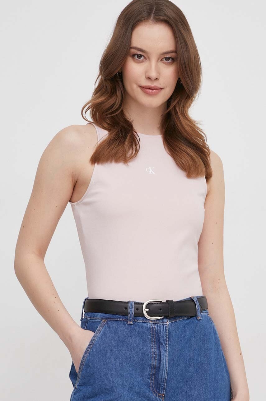 Top Calvin Klein Jeans za žene, boja: ružičasta, J20J223107
