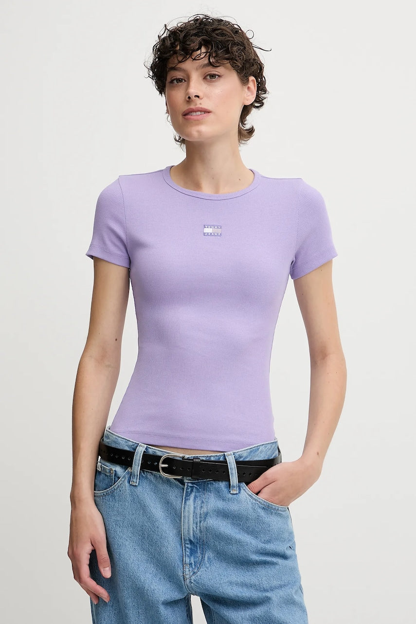 Majica kratkih rukava Tommy Jeans za žene, boja: crna, DW0DW17881