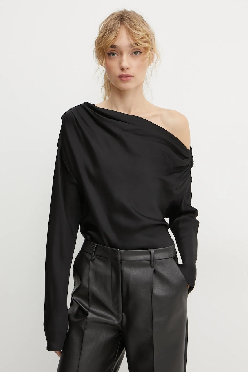 Bluza A.L.C. za žene, boja: crna, bez uzorka, 5TOPS01789