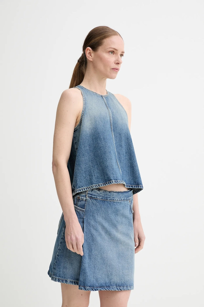 Top iz jeansa Won Hundred ženski, 3605-15155