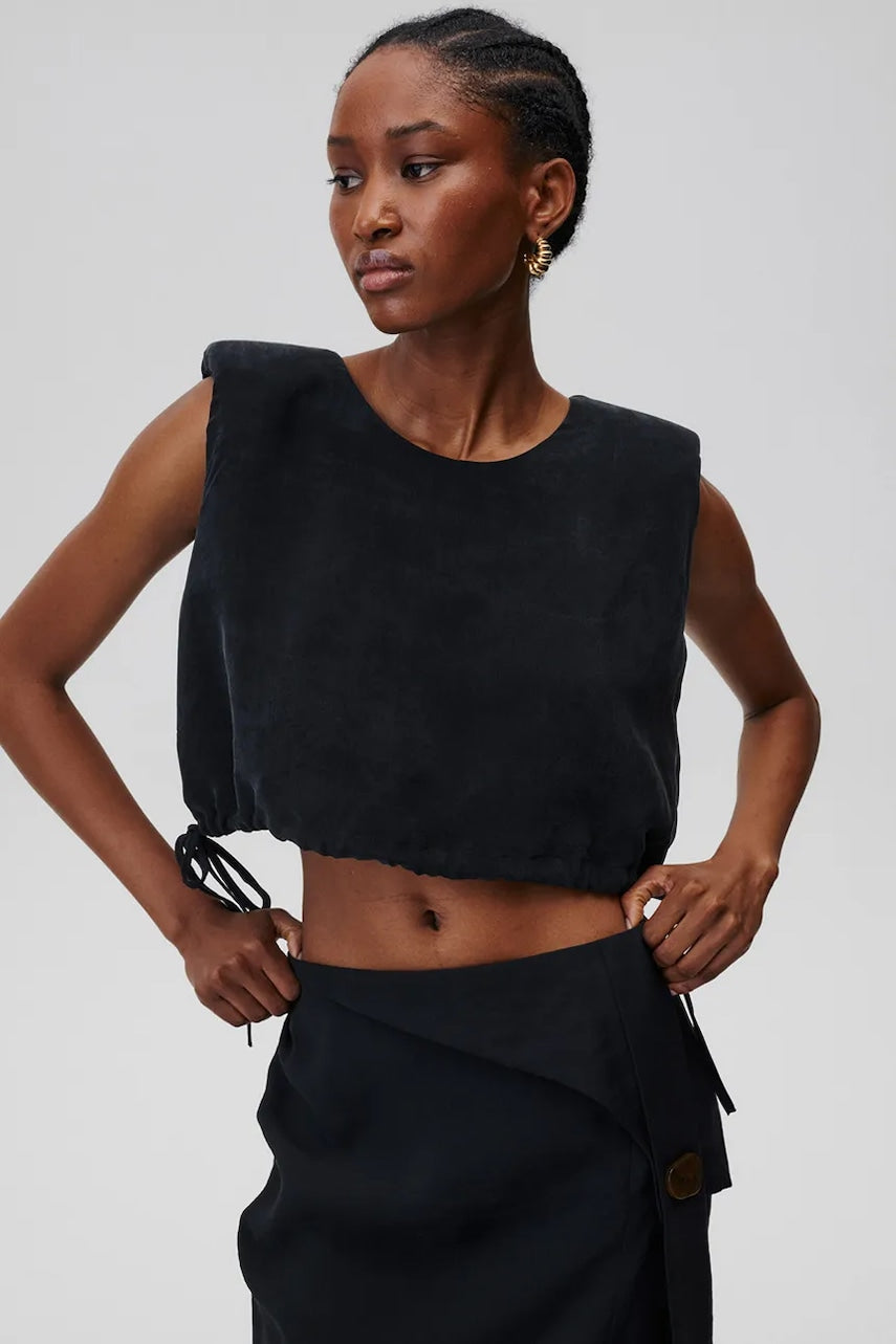 Bluza Undress Code Persephone Top za žene, boja: crna, bez uzorka, 674