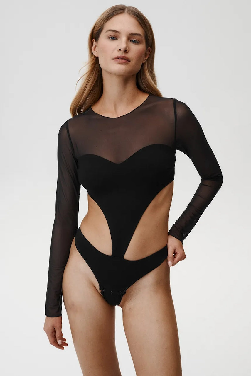 Bodi Undress Code First Love Bodysuit za žene, boja: crna, bez uzorka, 844