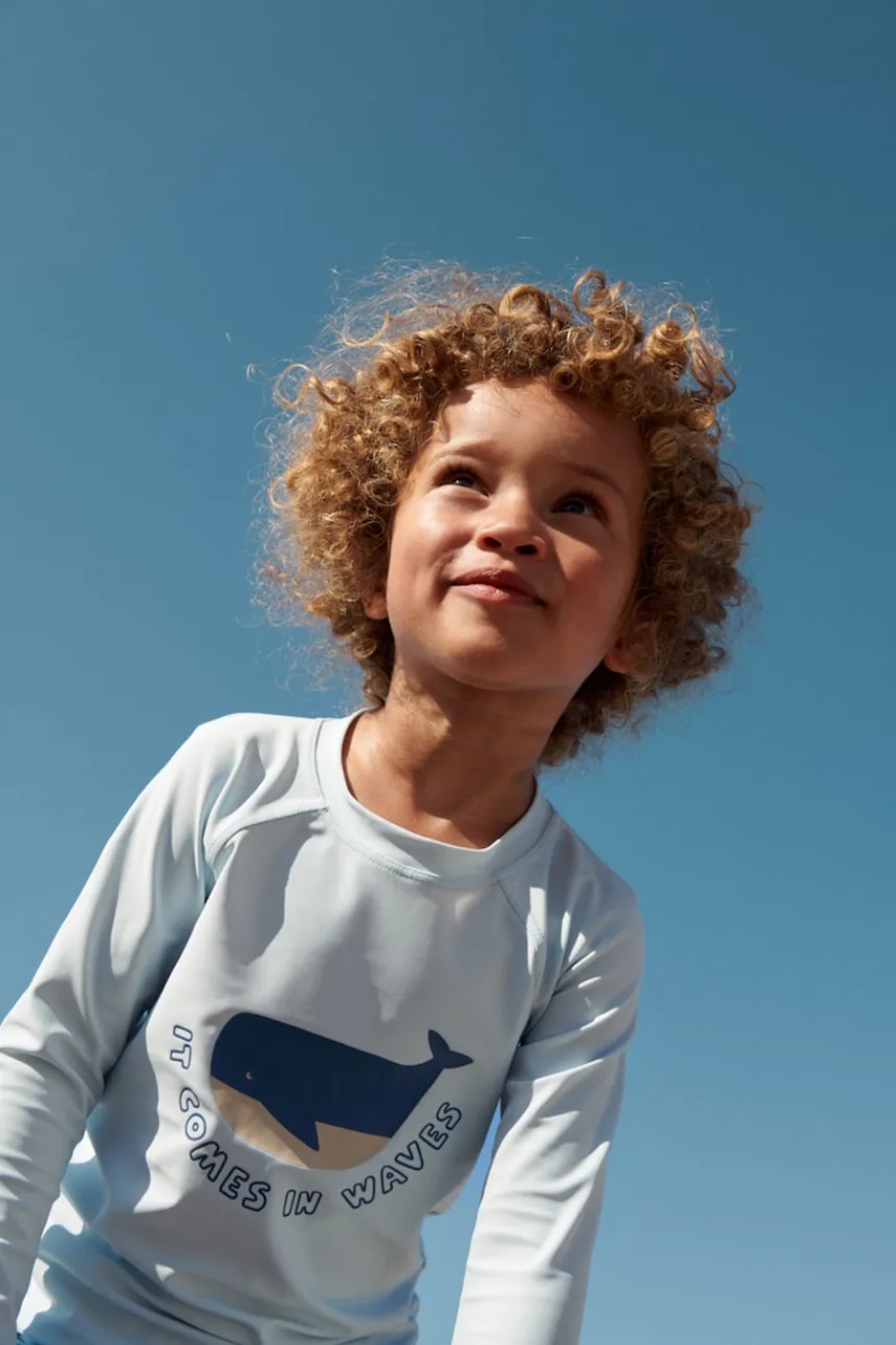 Dječja majica dugih rukava za kupanje Liewood Noah Placement Longsleeve Swim Tee LW19008