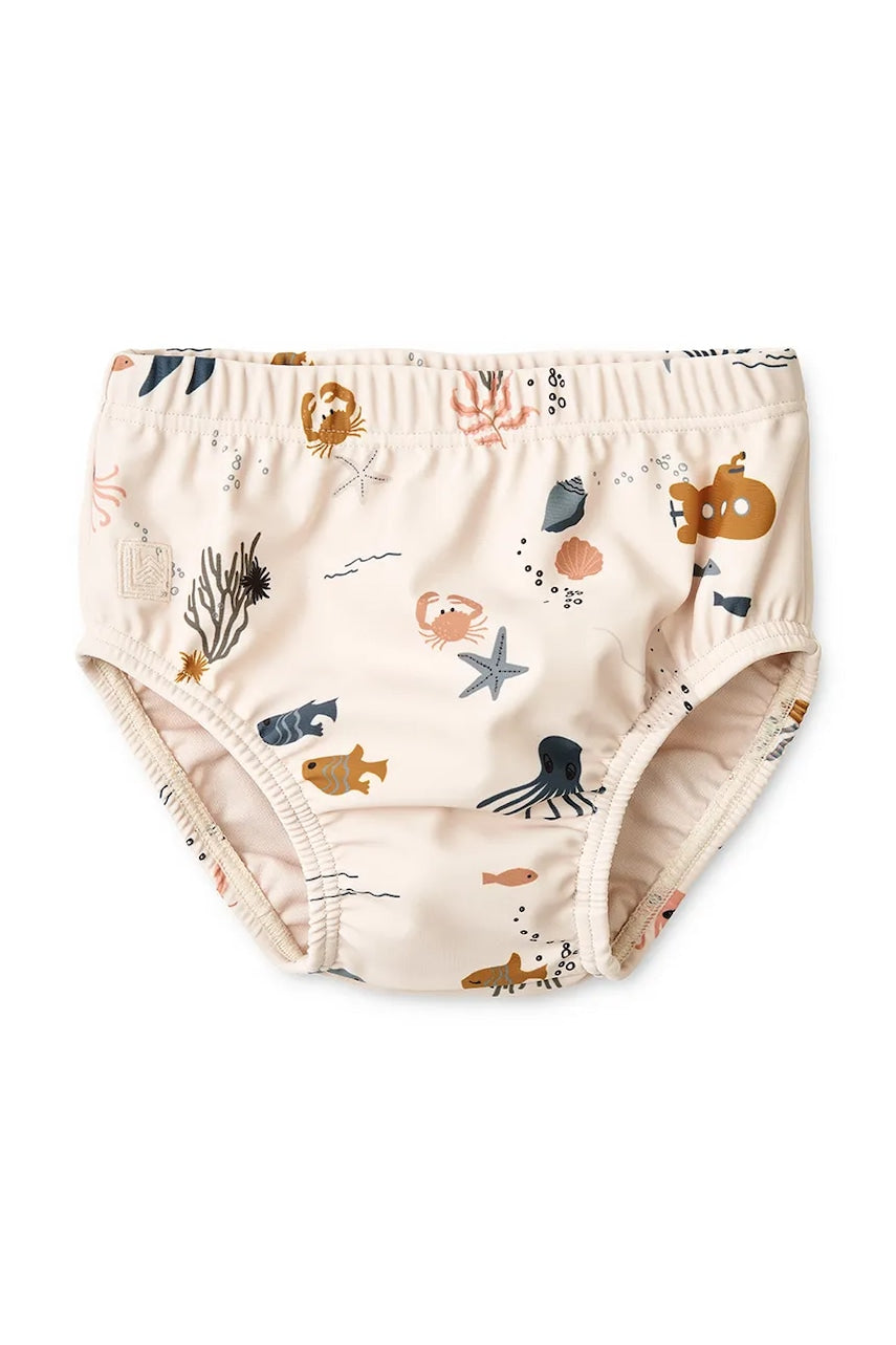 Dječje kupaće gaćice Liewood Anthony Baby Printed Swim Pants boja: bež, LW19980