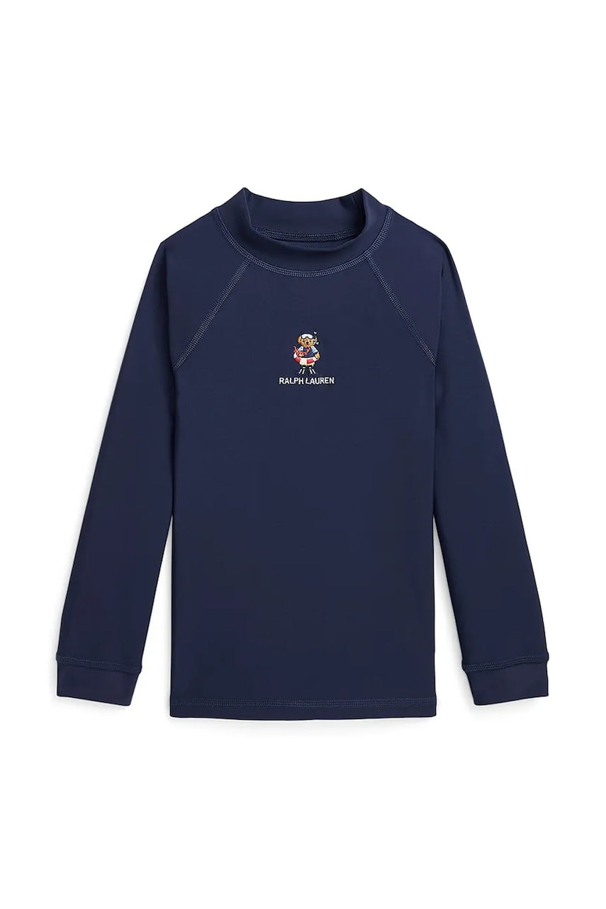 Dječja majica dugih rukava za kupanje Polo Ralph Lauren boja: tamno plava, 322965066001